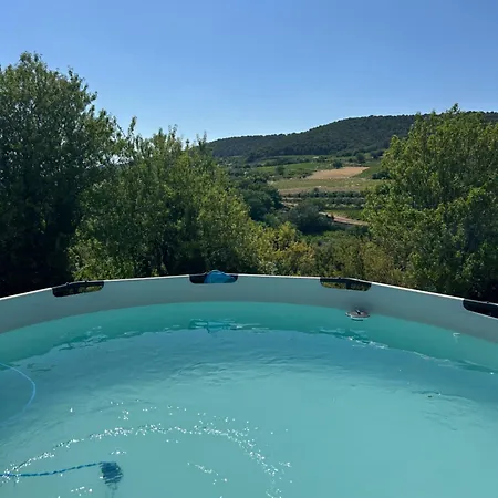 Maison Drome Provencale Avec Vue Acces Pmr Et Piscine Hors Sol * Vinsobres